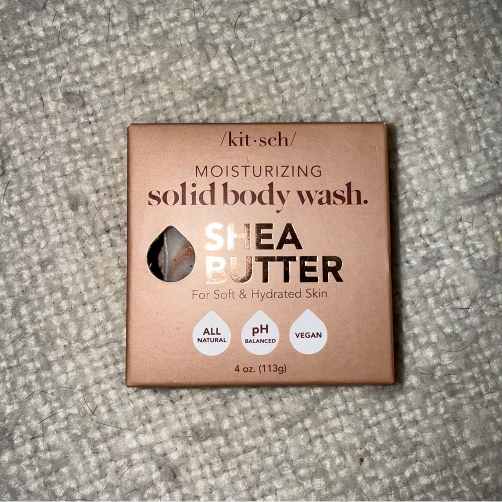 NIB Kitsch Moisturizing Solid Shea Butter Body Bar